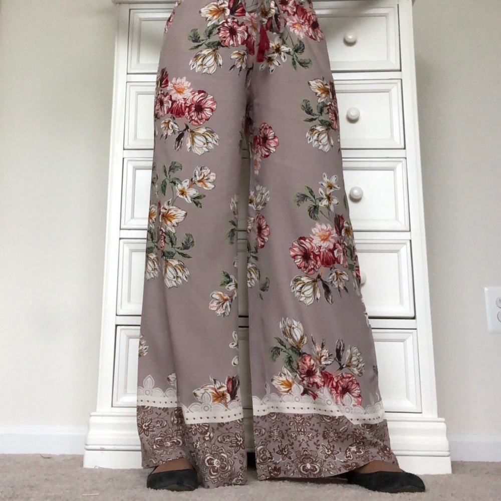 Flowy Floral Pants
